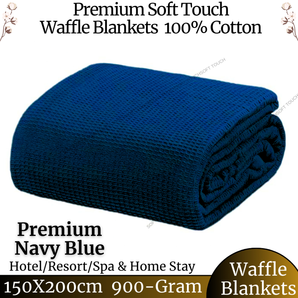 Thermal Blankets -queen 60x90 inches For Bed 100% Cotton Waffle Weave Blankets Cozy and Soft Woven Blankets