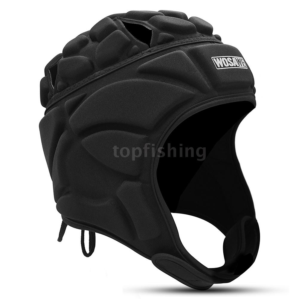 TOP○●○ Adjustable Goalkeeper Helmet Sports Football Soccer Rugby Goalie Helmet Head Guard Hat Head Protector