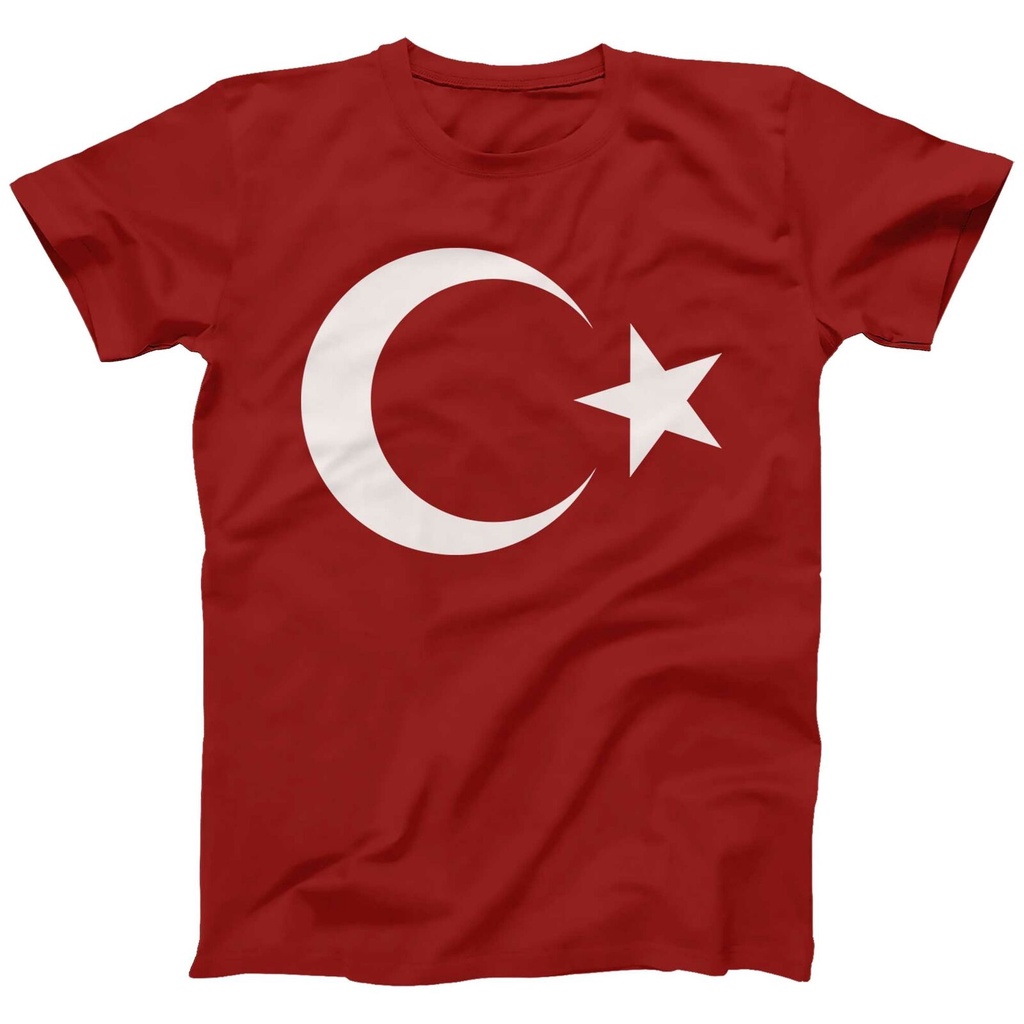 Top Selling Mens Turkiye Red Turkey Turkish Flag Euro Football Fan National Mens Customized Tshirt