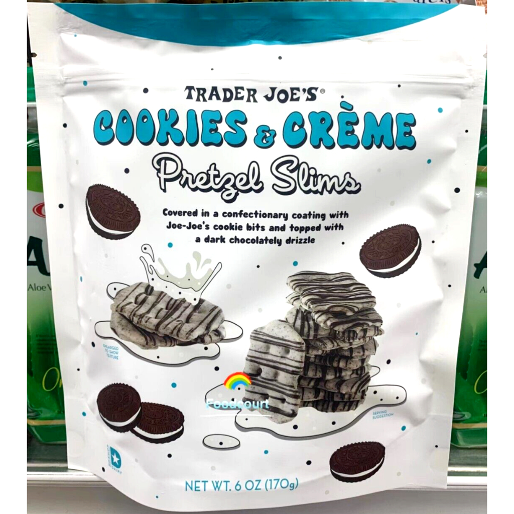 Trader Joes Cookies & Creme Pretzel Slims 6 oz Each Pack