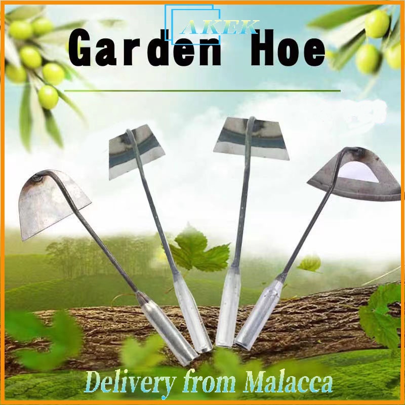 Traditional Garden Hoe Sharp Tilling Weeding Handheld Weeding Garden Hoe Rake Planting Vegetable Farm Garden