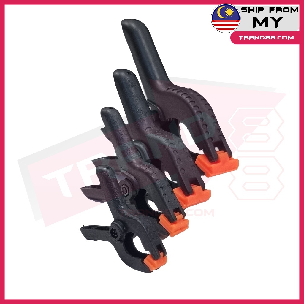 Trand88 A Clamp 2" 3" 4" 6" inch Spring Clips Woodworking Plastic Modeling Fish Tool Fixed Clip Clamps Stand Backdrop