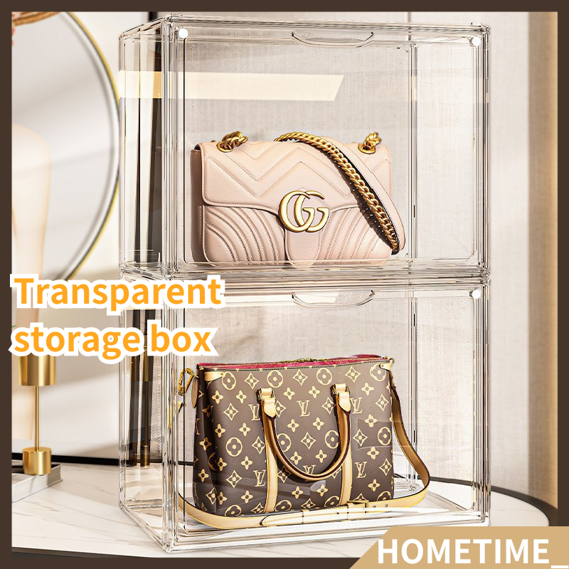 Transparent Storage Box Handbag Storage Organizer Acrylic Display Box Shoes Storage Box Stackable Box Perfume Box/B99