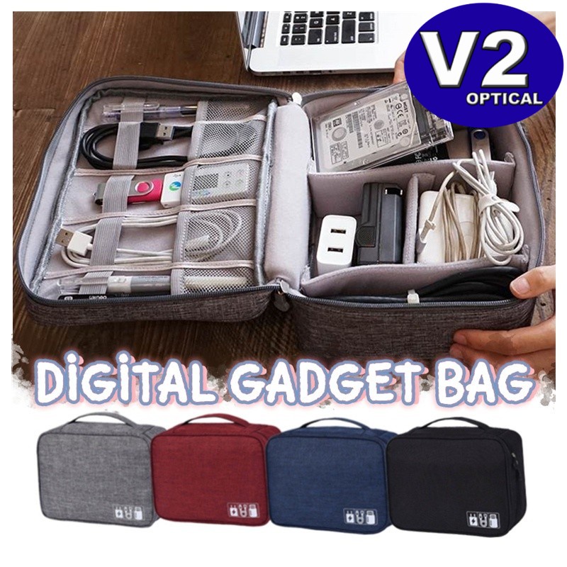 Travel Electronic Digital Gadget Storage Bag Large Capacity USB Cable Multifunction Carry Case Accessories Organizer