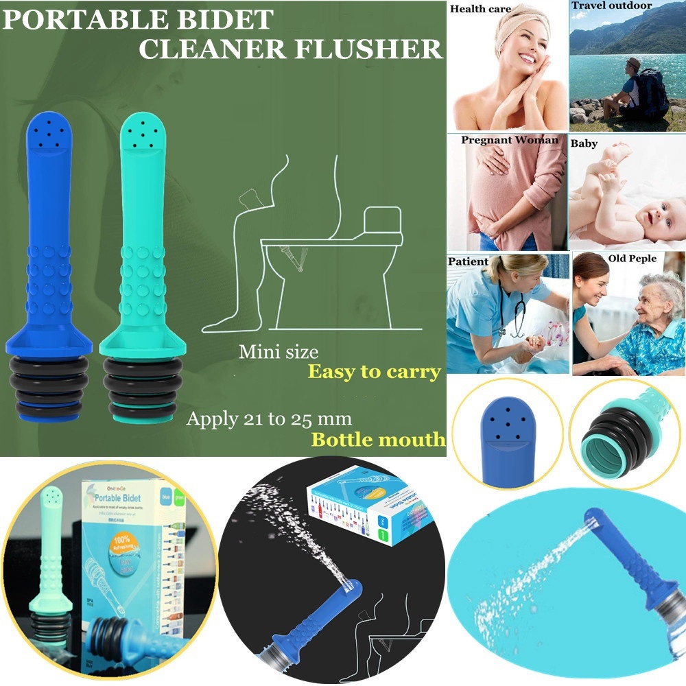 Traveling Cleaning Ass Flushing Anus Bidet Trip Portable Travel Bidet Cleaner Personal Hygiene Outdoor Bottle Packets Body Flusher Washing Personal Hygiene Gadget Rinse Tools Kit Bidet Bathroom Facilities KIC Pregnant women baby Health wellness Convenien