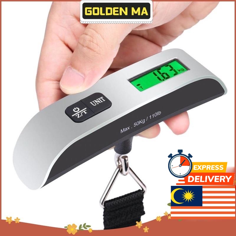 Travel Scale 50kg/110lb Luggage Scale Electronic Digital Scale Portable Handheld Suitcases Hanging Scale Weight Balance