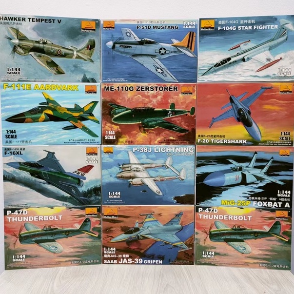 Trumpeter assembled military aircraft model 1/144 fighter fighter bomber attack aircraft series