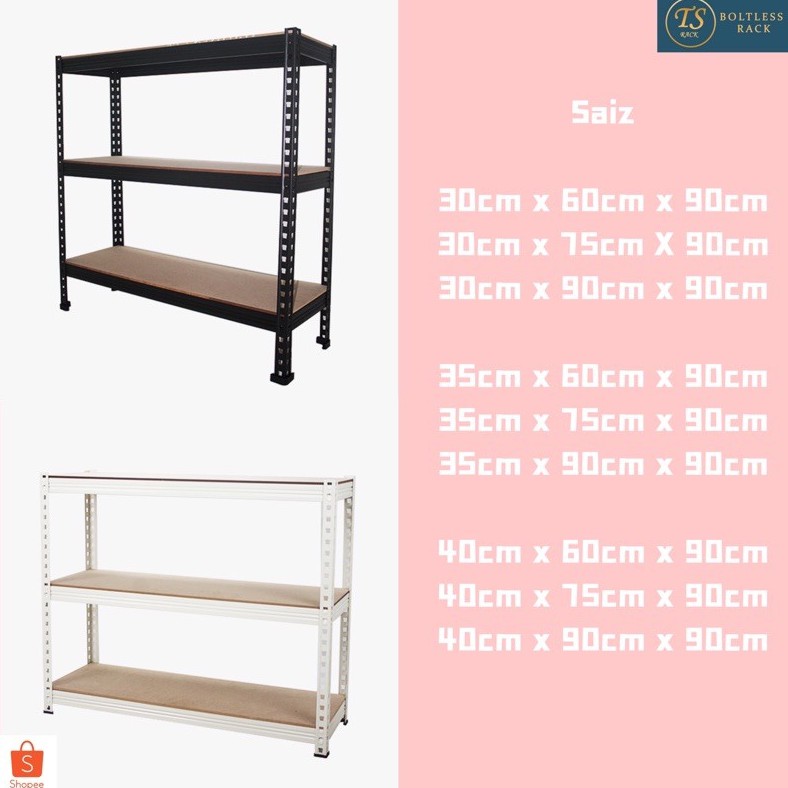 TS RACK MINI SAIZ RACK. ( 100kgs/Level) @ 3 LEVEL.SUITABLE COWAY@CUCKOO RACK