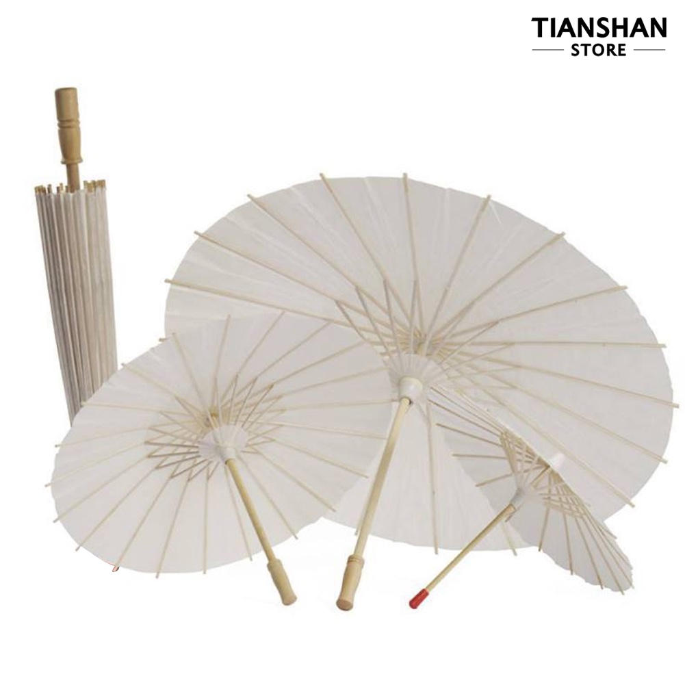 [TSS]☃Chinese Vintage DIY Paper Umbrella Wedding Decor Photo Shoot Parasol Dance Props