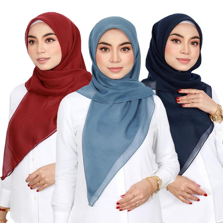 Tudung Bawal Cotton "PREMIUM" Lembut Paling Senang Bentuk Bidang 45' READY STOCK ( Page 2)