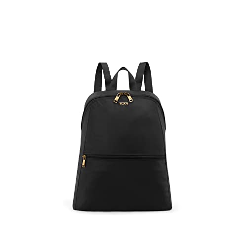 TUMI Just In Case Backpack - Small Travel Bag for Women & Men - Carry Travel Accessories - Traveling Backpack & Work Backpack - Black/Gold