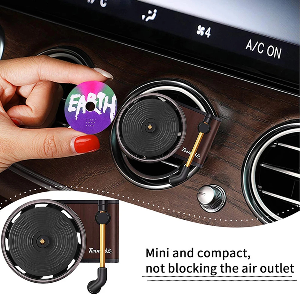 Turntable Phonograph Vinyl Record Player Design Car Perfume Air Freshener Jay Chou & Classic Album Fragrance Refill