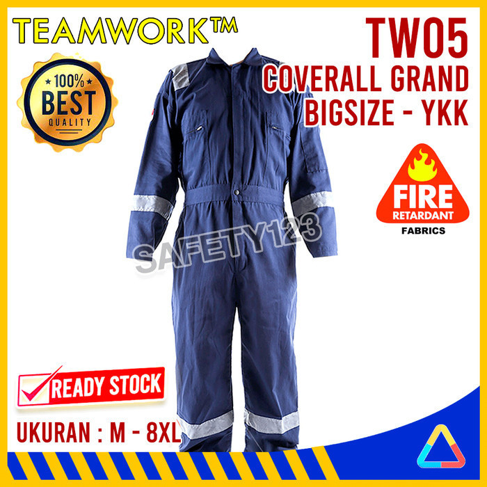 Tw05 TeamWork Coverall Anti Perc Fire Wearpack Safety Work Clothes