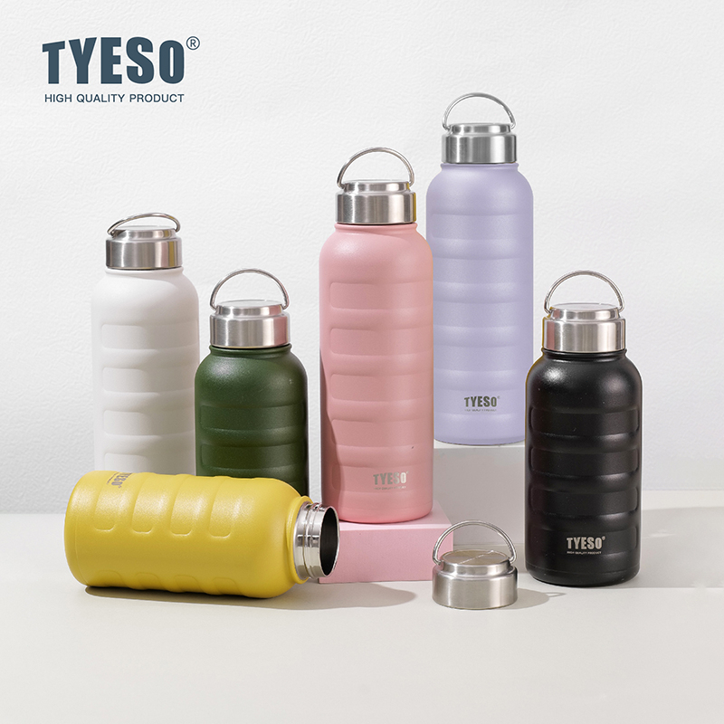 TYESO Tumbler Stainless Steel Thermos Cup Mugs Bottle Warmer Coffee Flask Botol Air