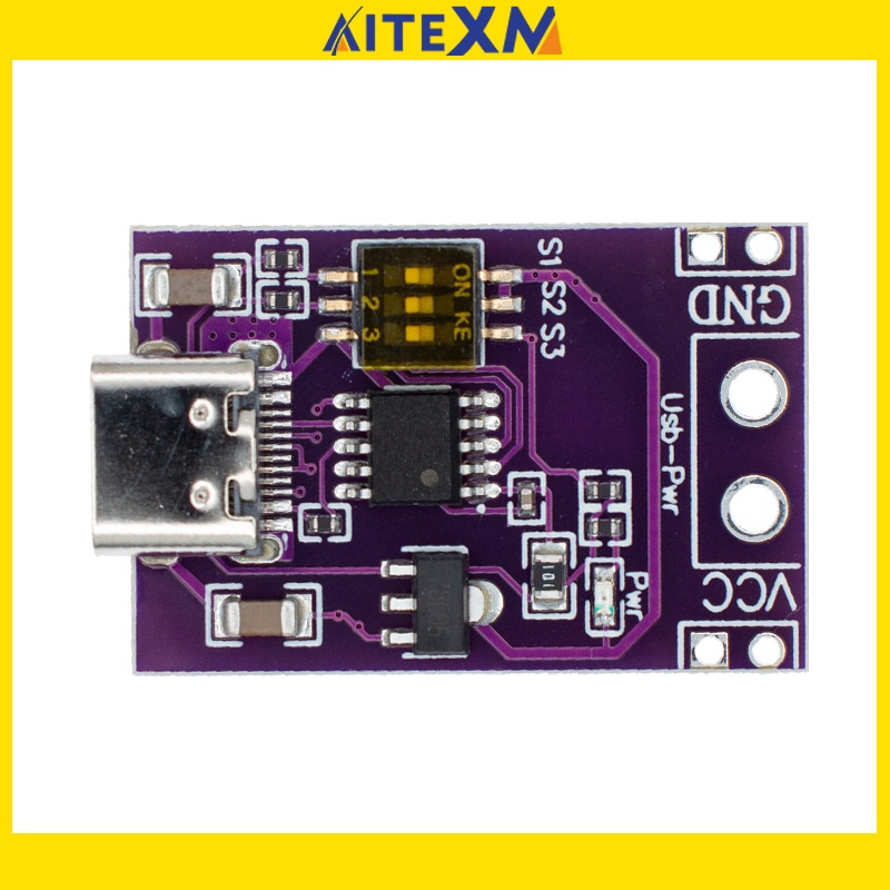 Type-C QC AFC PD2.0 PD3.0 to DC Spoof Scam Fast Charge Trigger Polling Detector USB-PD Notebook Power Supply Change Board Module