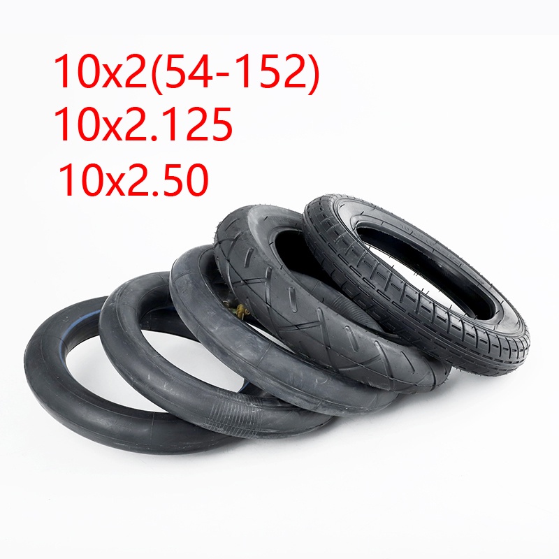 Tyre Tube 10X2 10X2.125 10X2.5 Elektrik e Bike Scooter Kids Baby Trolley Stroller Tayar Tiub Tube ELECTRIC Wheelchair 10inch Inner Outer Tire