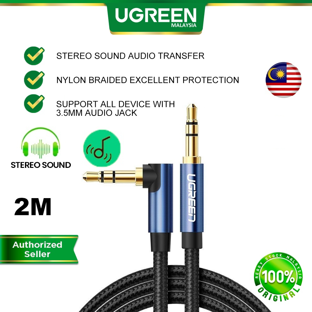 UGREEN 3.5mm Audio Cable Aux Male To Male IOS Android Smartphone Tablet Media Player MP3 Car Amplifier Headphone Speaker