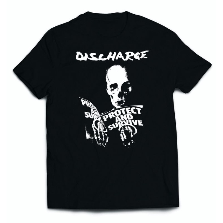 {Ultra Cotton} Discharge band ' protest and survive' t-shirt