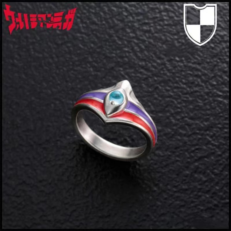 Ultraman three ring drop glue process does not fade ring eternal power limited DiGa boyfriend and girlfriend to wear