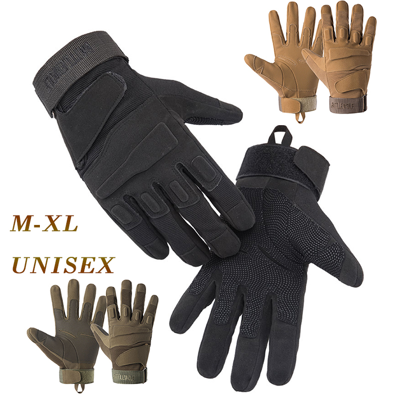 Unisex Tactical Military Full-Finger Gloves Camouflage Protective Gloves Motorcycle Cycling Gloves Military Outdoor Activities, Bicycle, Rock Climbing, Fitness, Street Dance Gloves Military Fan Function