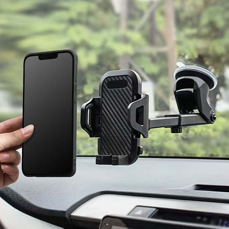 Universal 360° Long Neck Car Mount Phone Holder Mobile Phone Stand with Silicon Sucker (With Strong ABS & Silicon Base)