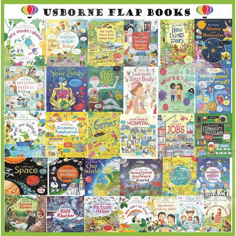 USBORNE WHAT IS VIRUS/ Look Inside/See Inside/Question Answer/Hardcover Lift Flap Book/Children Book/Educational book