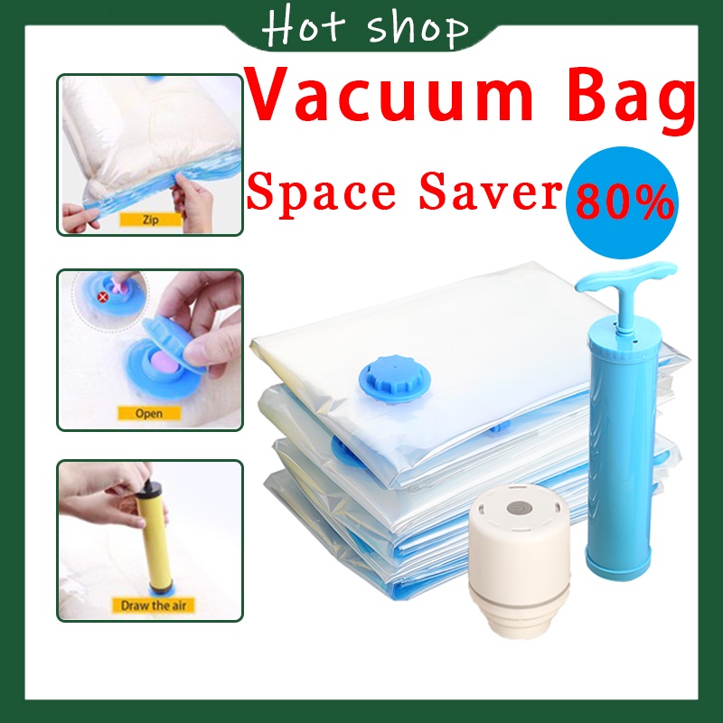 Vacuum Bag Clothes Storage Travel Space Saving bag Vacuum Plastic Bag Clothes Organizer