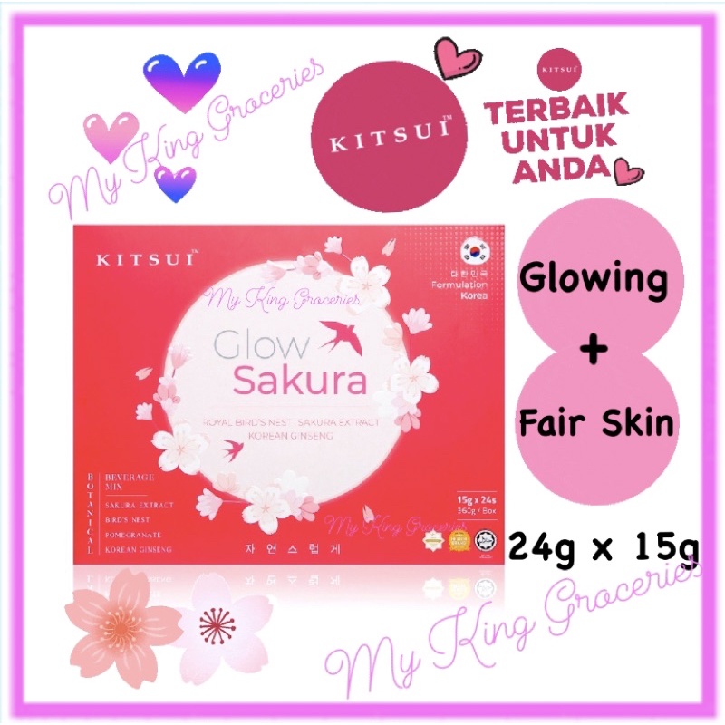 Value buy Kitsui Glow Sakura Royal Bird Nest Korean Ginseng & Sakura Extract 24s x15g