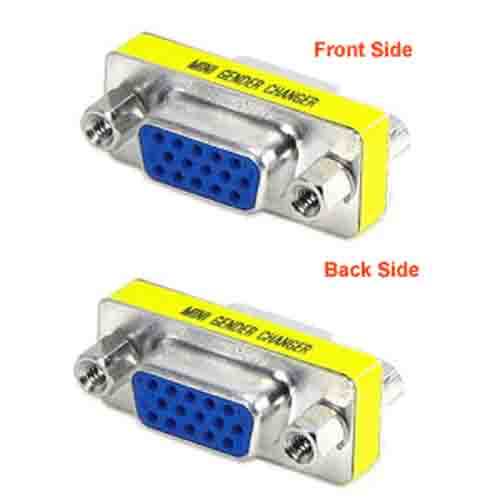 VGA gender changer female female vga mini changer female to female vga converter adapter vga joint vga db15 15pin