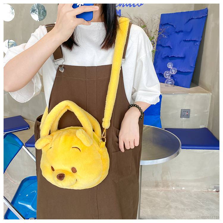 Vic Disney Winnie The Pooh Tiger Stitch Plush Bag Gift For Girlfriend Tote Bag Dolls Shoulder Bags Cartoon Bag