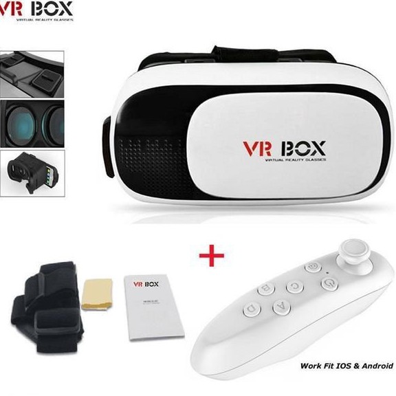 VR BOX Virtual Reality Movies Games 3D with Controller for Smart Phone