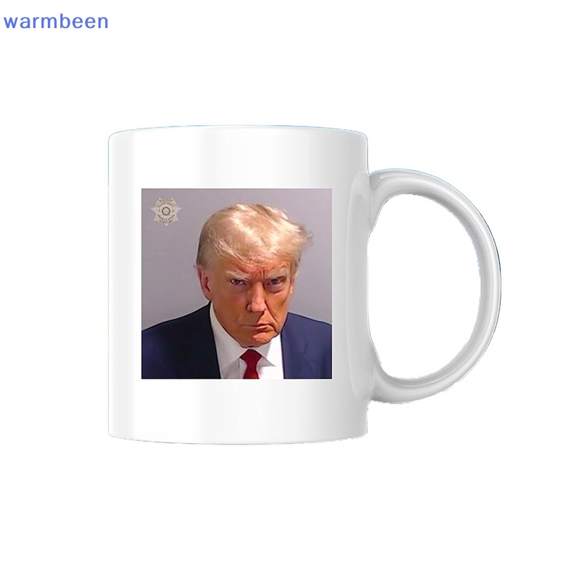 (warmbeen) Trump Never Surrender Georgia Trump Mugshot Picture Mug Ceramic Mug 11oz - Funny Gift Trump Booking Photo