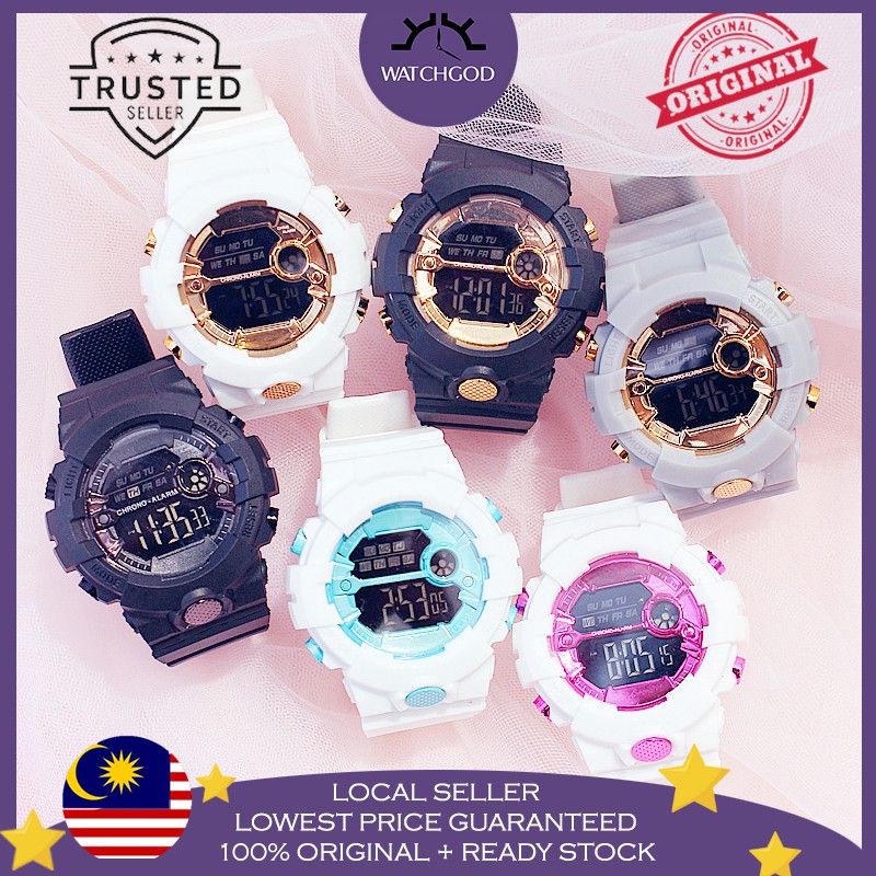 [WATCHGOD PROMO] 2 YEARS WARRANTY Original HONHX BABY AOSUN Digital Sports Men Ladies Watch Jam Tangan Lelaki Wanita