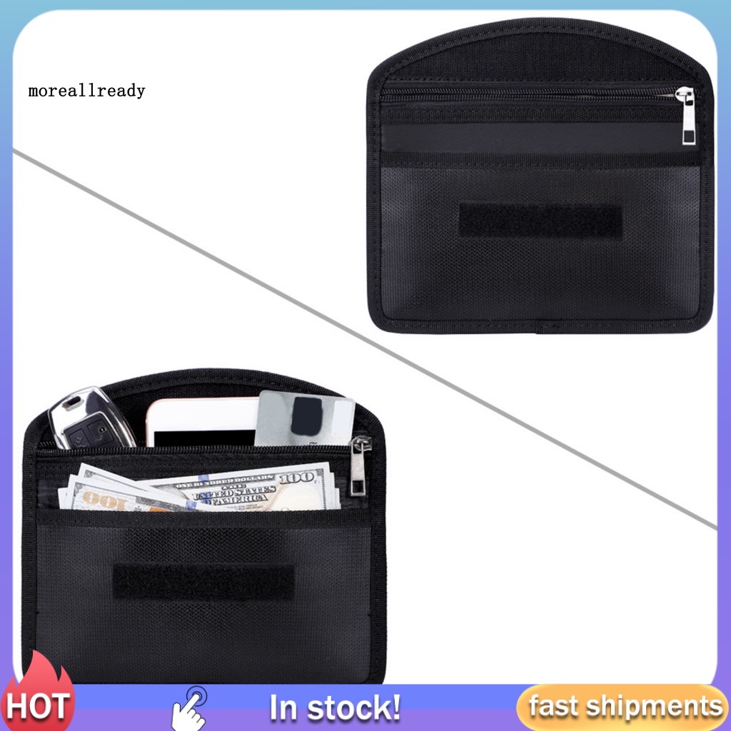 Waterproof Explosion-Proof Double Compartment Degaussing Fireproof Protective Document Bag for Home Office