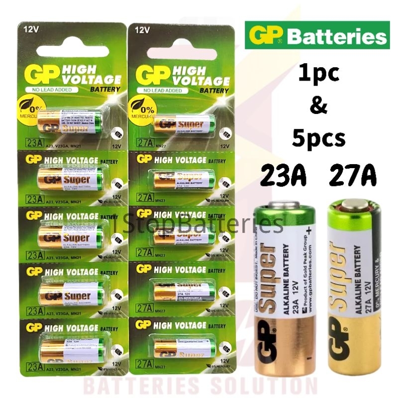 [Wholesale Price] GP 12V High Voltage Super Alkaline of 23A & 27A 1pc or 5pcs