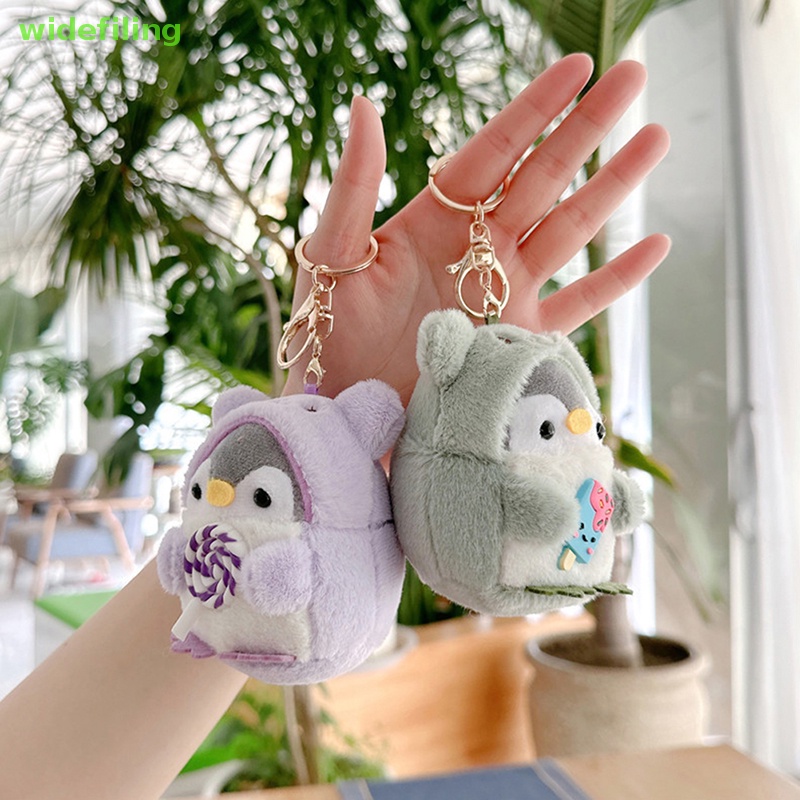 widefiling New Small Penguin Plush Keychains Cute Plushie Doll Toys for Children Pendant Key Chain Woman Girl Birthday Gift Nice