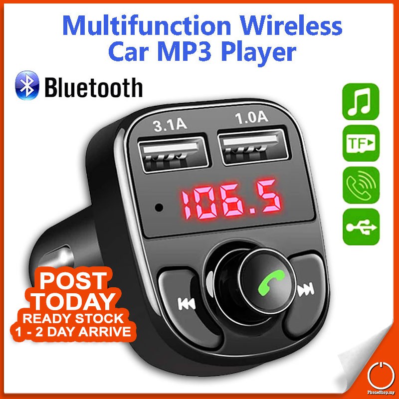 Wireless Car MP3 Player Bluetooth Car Radio Kereta Handsfree Dual USB FM Transmitter 3.1A Fast Charge
