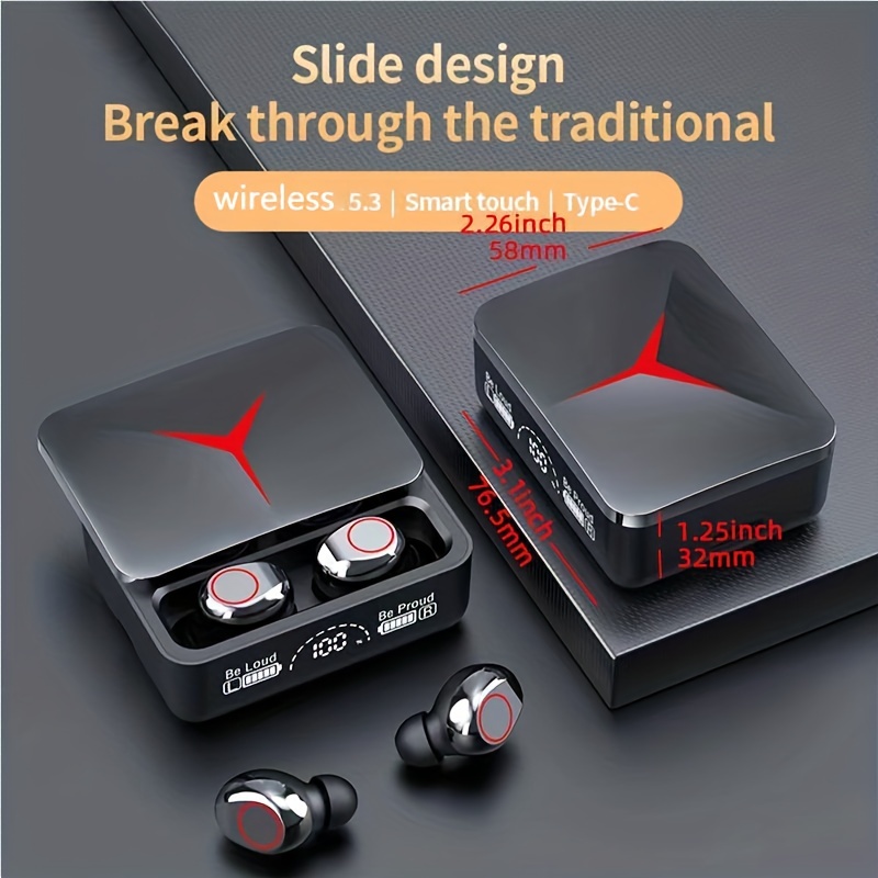 wireless earphone TWS 5.3 touch stereo wireless Bluetooth headset earbuds in-ear bass sports waterproof earphones built-in microphone Bluetooth earbuds