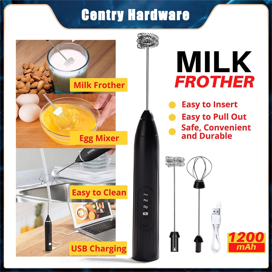 Wireless Milk Frothers Electric Handheld Blender With USB Electrical Mini Coffee Maker Whisk Mixer For Coffee Cream