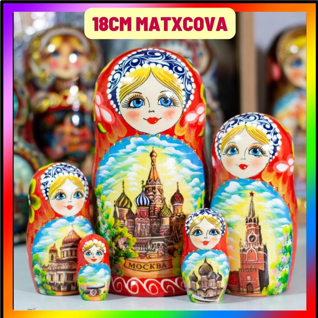 (With Super Cute VIDEO) 3-Layer MATRYOSHKA Russian Doll Sets, 5 Layers Of Beautiful And Unique Russian Souvenirs
