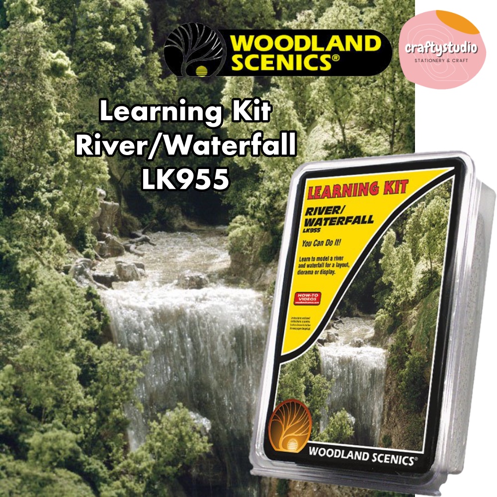 Woodland Scenics Learning Kit River/Waterfall LK955, Architecture Model, Fake River