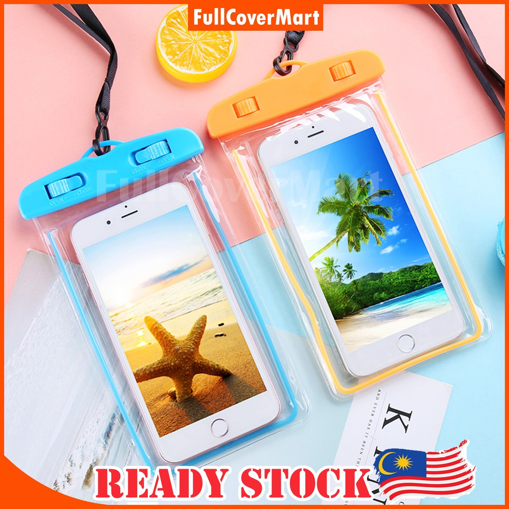 (WTR6) Universal Outdoor Waterproof Phone Pouch Dust Dirt Proof Floating Phone Case Eco-Friendly Dark In Glow