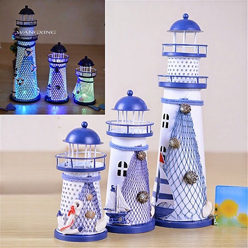 WX_House Home Ornament Furnishing Maritime Crafts Beacon Decoration Lighthouse