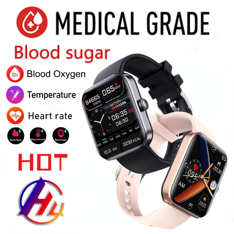 XIAOMI 2023 NEW Blood Glucose Smartwatch Electrocardiogram Temperature Blood Oxygen Sleep Monitoring ECG+PPG Sports Smart Watch