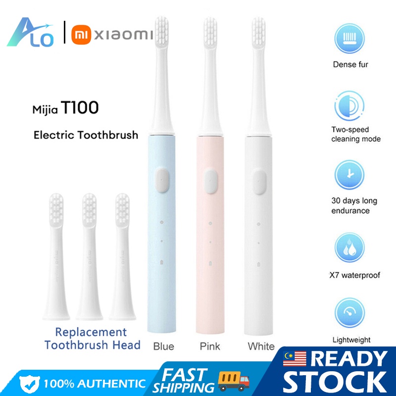 Xiaomi Mijia T100 Sonic Electric Toothbrush Mi Cordless Smart Tooth Brush Colorful USB Rechargeable IPX7 Waterproof 電動牙刷