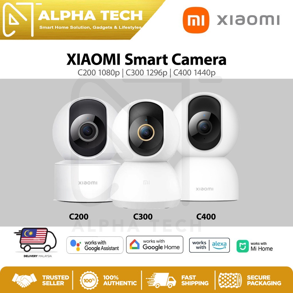 Xiaomi Mi Smart Camera C200 / C300 / C400 1080P Resolution Two-way Call AI Human Detection [MY]