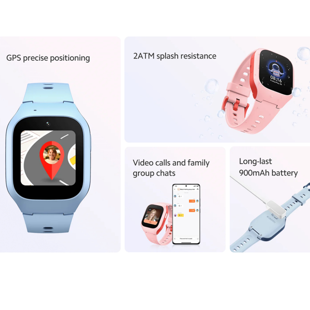 Xiaomi Smart Kids Watch | GPS Precise Positioning | 2ATM Splash Resistance | Video Calls and Family Group Chats