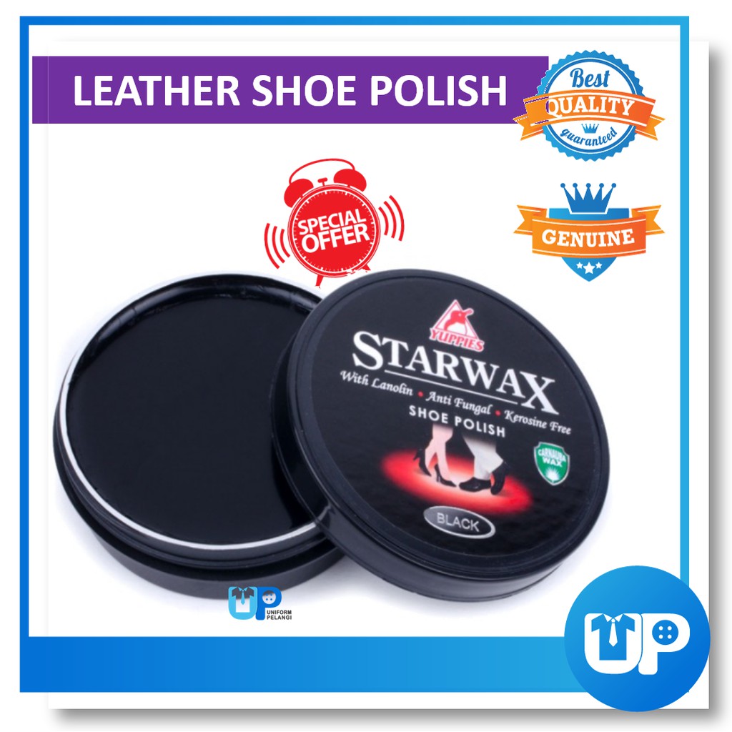 Yuppies Starwax Original Shoe Polish Black Color Paste 48ml 100ml/ Penggilap Kasut / Kasut Aksesori / Shoes Care Product