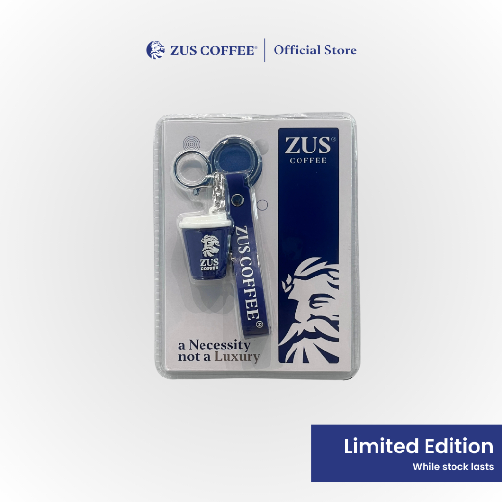 ZUS Key Chain - ZUS COFFEE Hot Cup - Thunder Blue